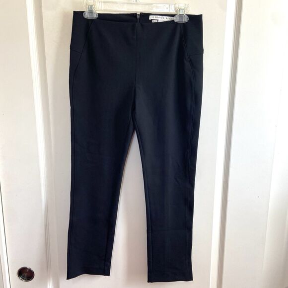 Veronica Beard Back Zip Scuba Pants Ankle Length Black Size 6 - Picture 11 of 13